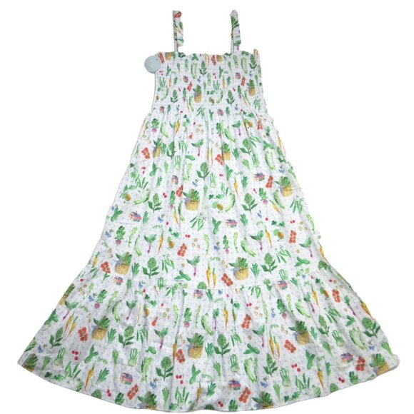 NWT Hill House The Anjuli in Farmer's Market Vegetable Cotton Maxi Dress XXL - Picture 6 of 8